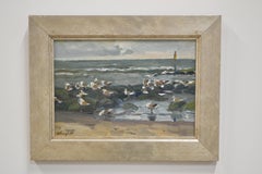Seagulls on the Rocks, Hans Versfelt, 21st Century Contemporary Painting