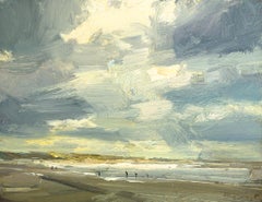 Seascape Beam of Sunshine Through Clouds, Roos Schuring, 21st Century