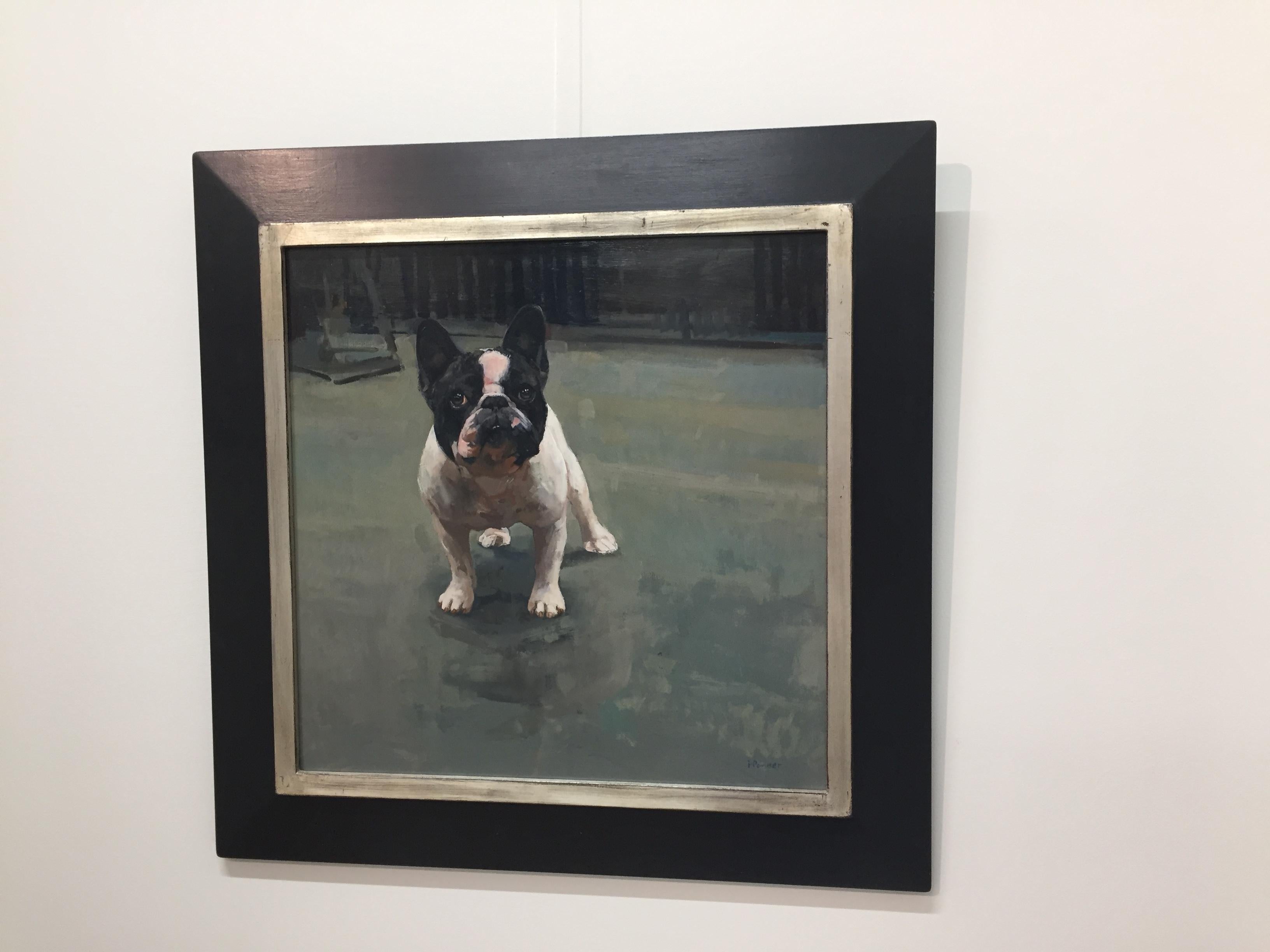 This painting by Pieter Pander is typical for his oeuvre. He works in the figurative tradition, but his test, unlike many of his colleagues, is smooth and sketchy. Only parts of the performance are elaborated, so that they become more explicit. The