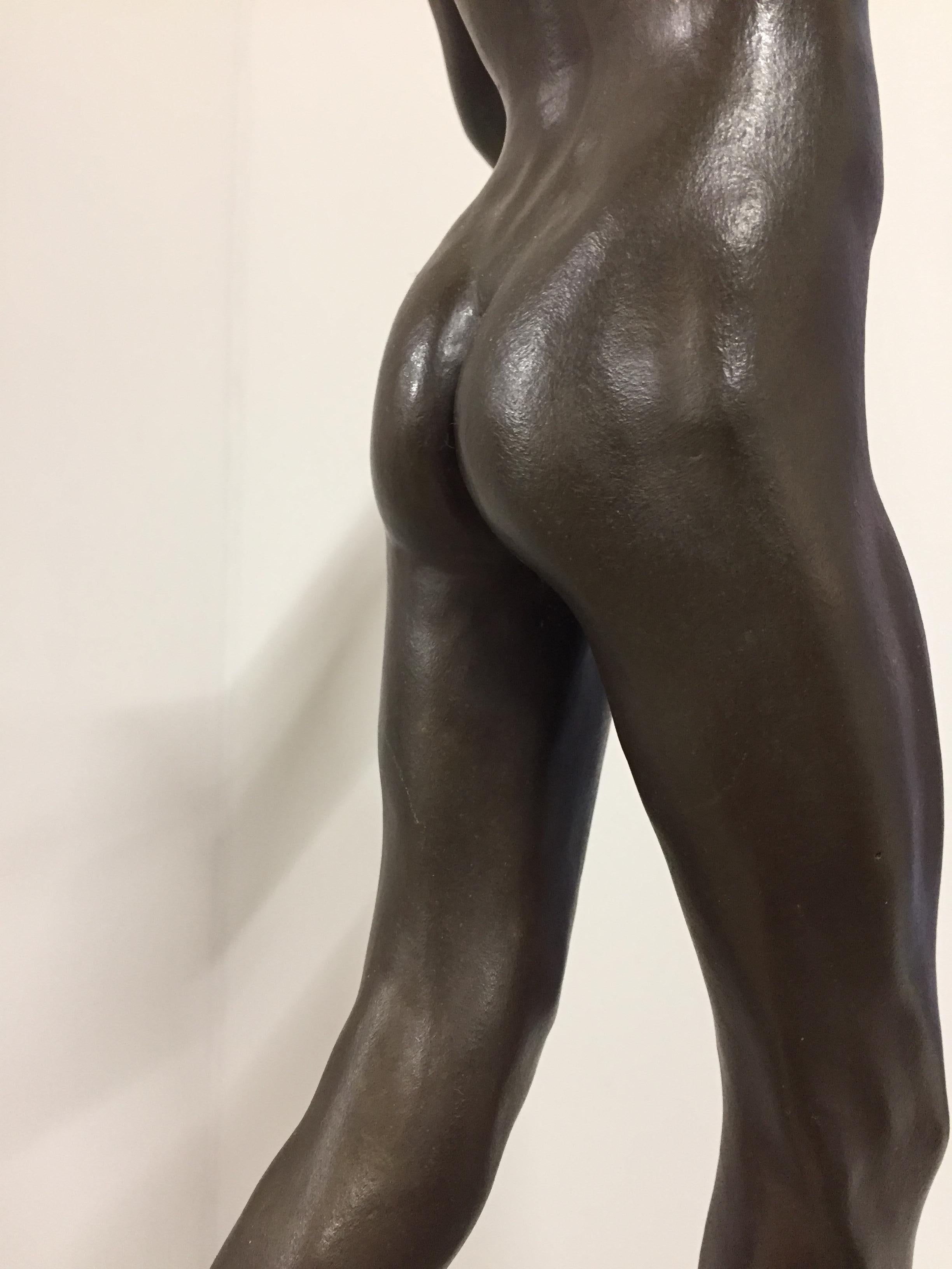 Tollit, 21st Century Contemporary Bronze Sculpture of a nude boy 8