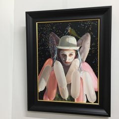 Confetti and Balloons - Peinture à l'huile de portrait contemporain du XXIe siècle