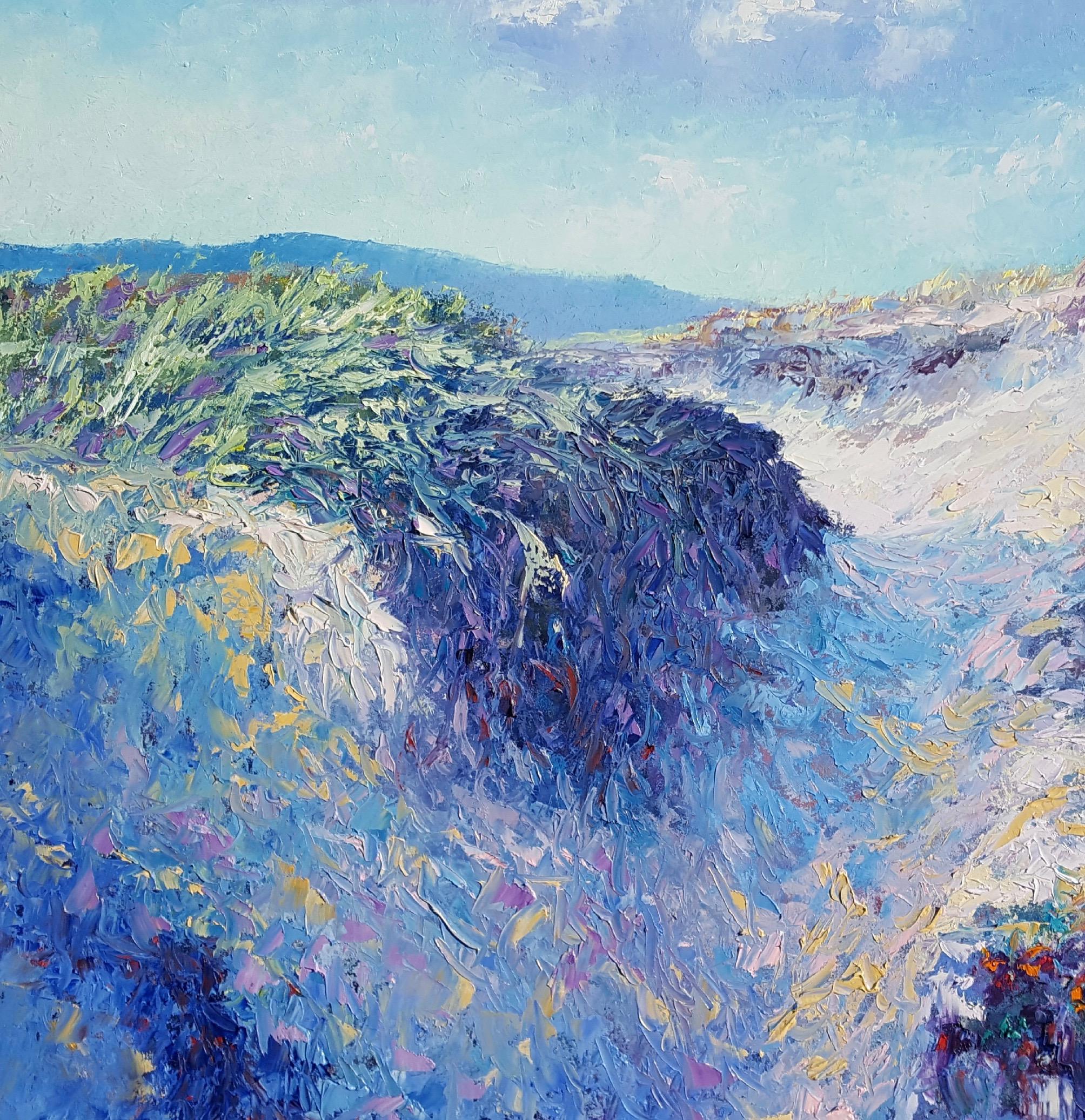 Dunes at the North Sea-  - Contemporary Painting by Ronald Soeliman