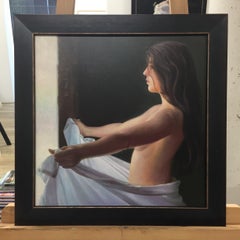 Chiaro- 21st Century Contemporary figure painting of a nude woman, Dutch
