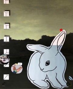 Relatividad Realidad y Conejos, Te Quiero - Pintura Contemporánea del Siglo XXI