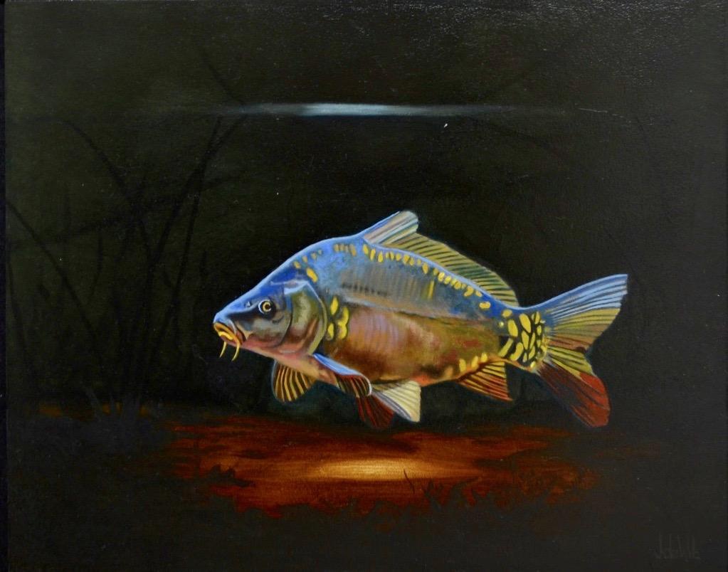 Cypri C4- 21st Century Contemporary Realistic Painting of a Fish