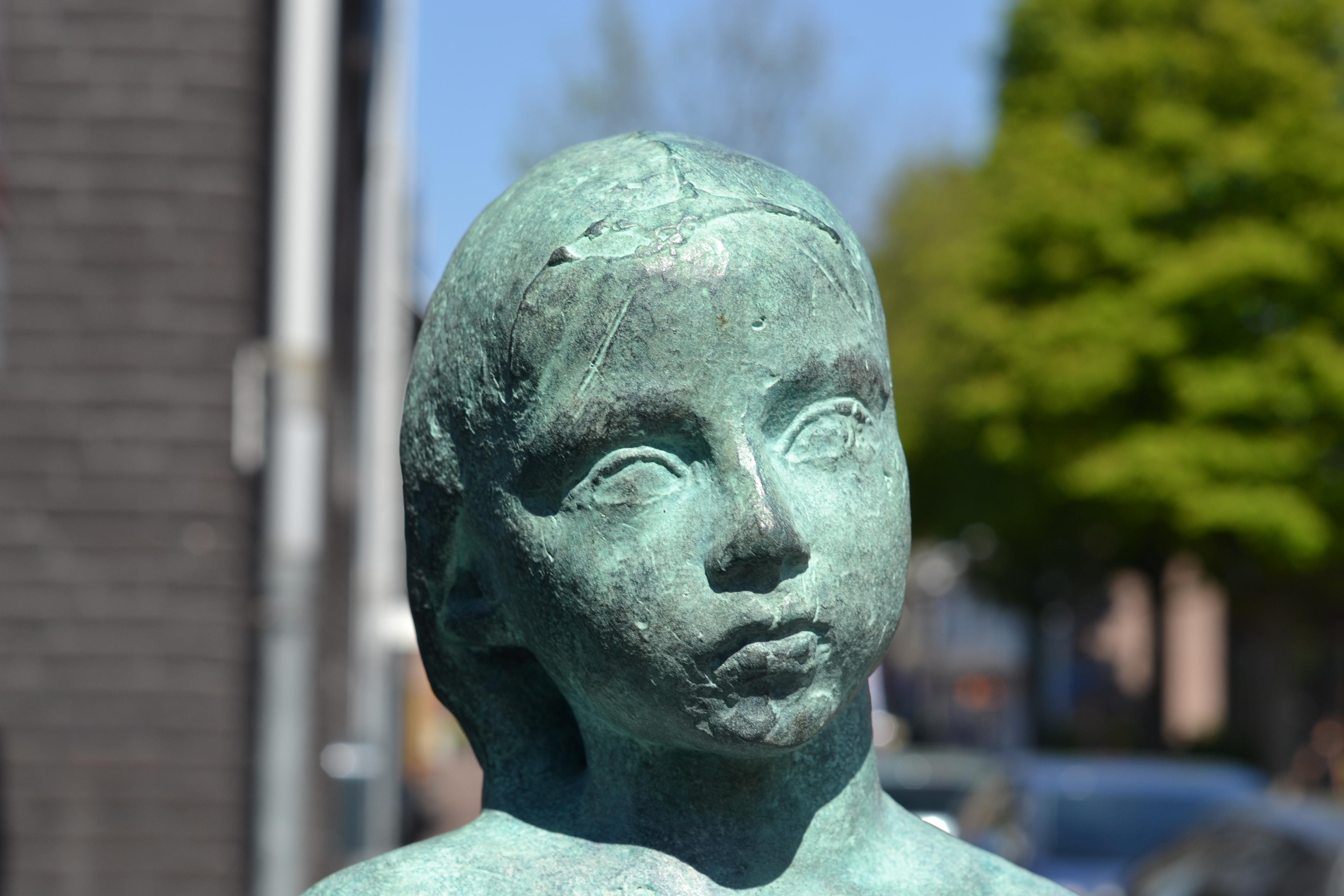 Girl, standing- 21st Century Contemporary Bronze Sculpture of a Young Girl 10