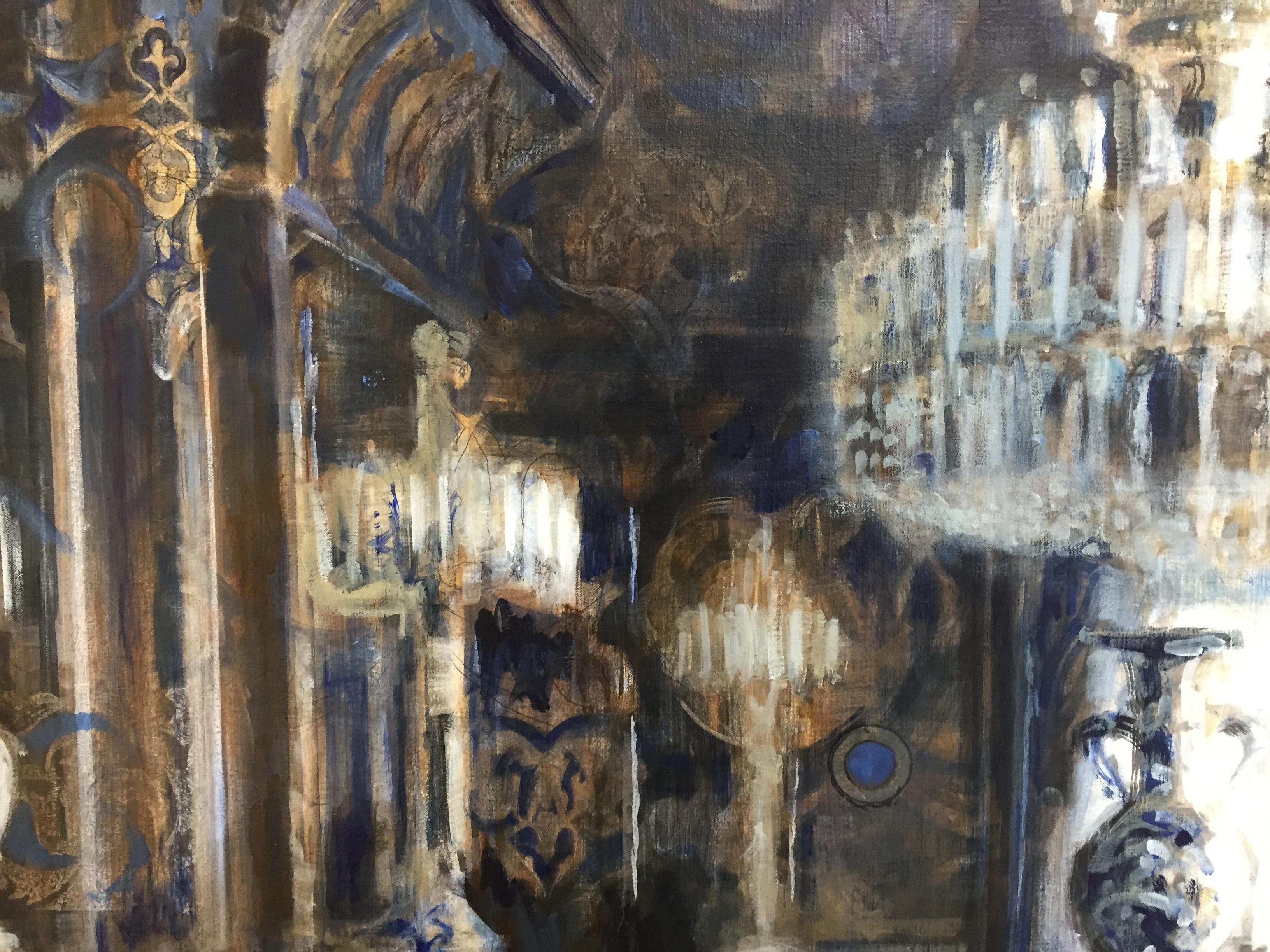 Dolmabahçe- 21st Century Contemporary Interior Painting by Dutch Artist 2