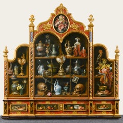 "Sammlung von Kuriositäten" - Cornelis Le Mair, Ölgemälde im Classic-Stil