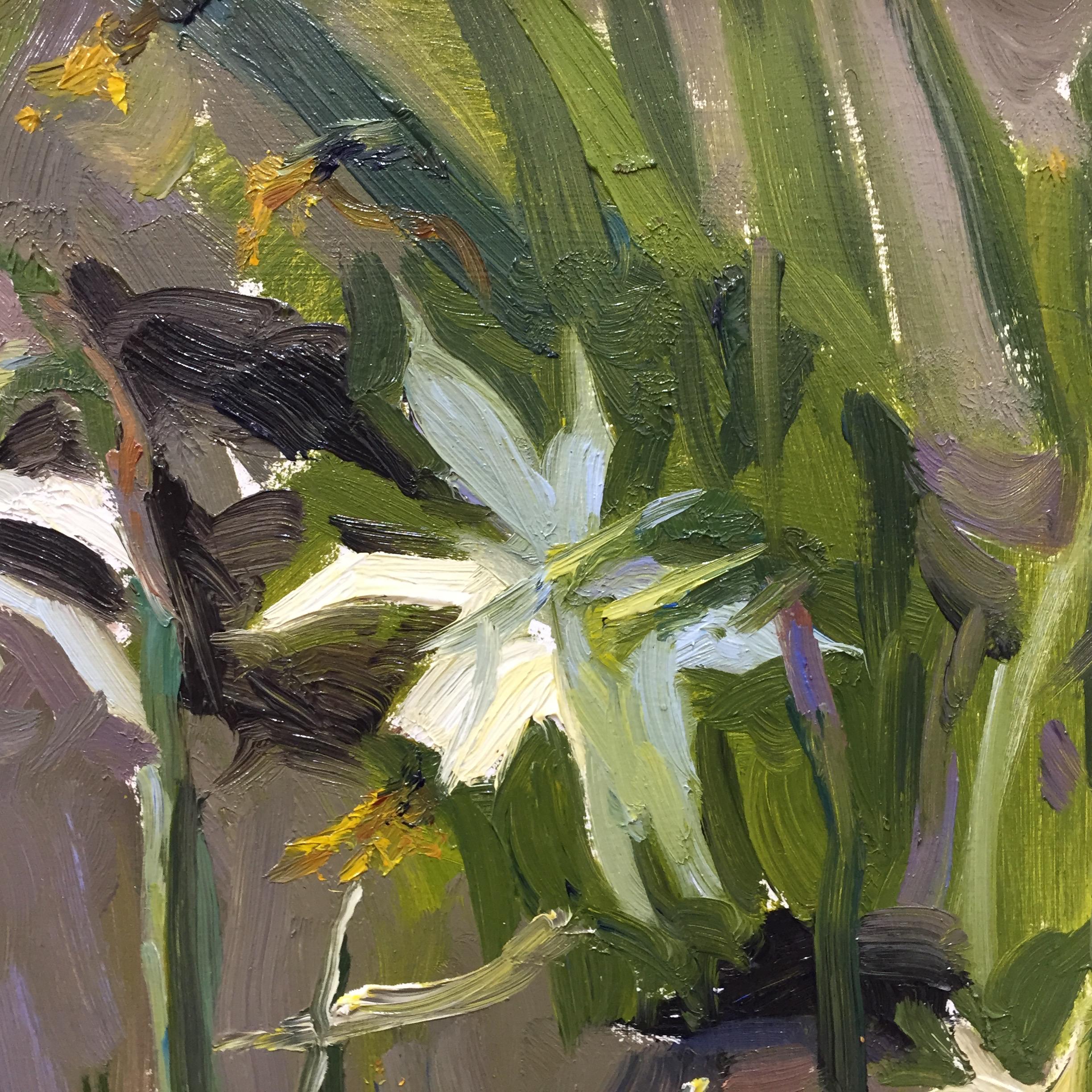 Daffodils- 21st Century Contemporary Still-life Painting of Flowers 1