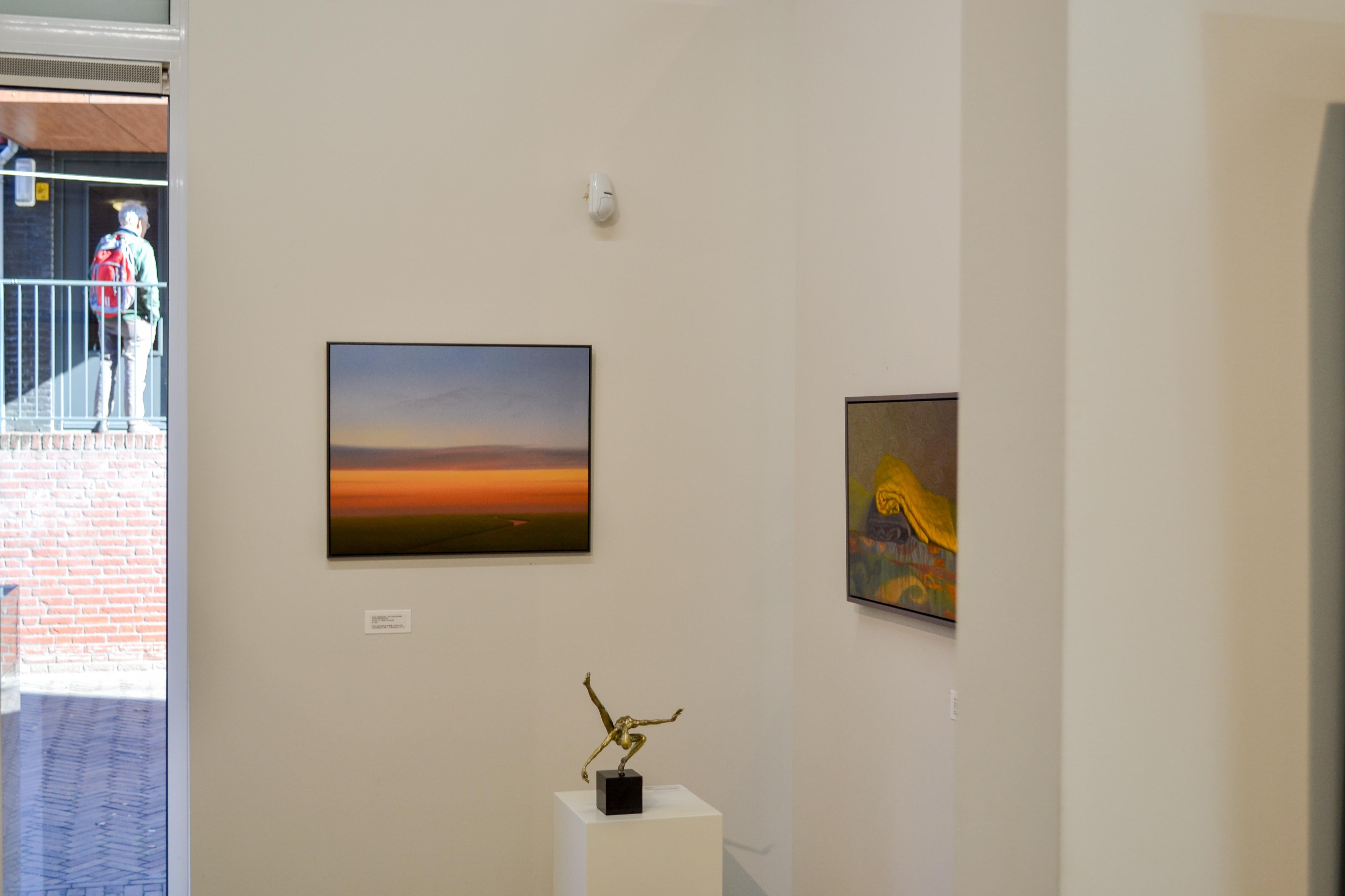 Sunset - Gerrit Wijngaarden, 21st Century Contemporary Dutch Oil Painting For Sale 2