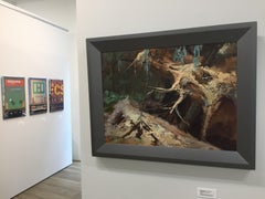 Treeroots - Paesaggio del XX secolo dipinto ad olio dalla pittrice olandese Esther Schlebos