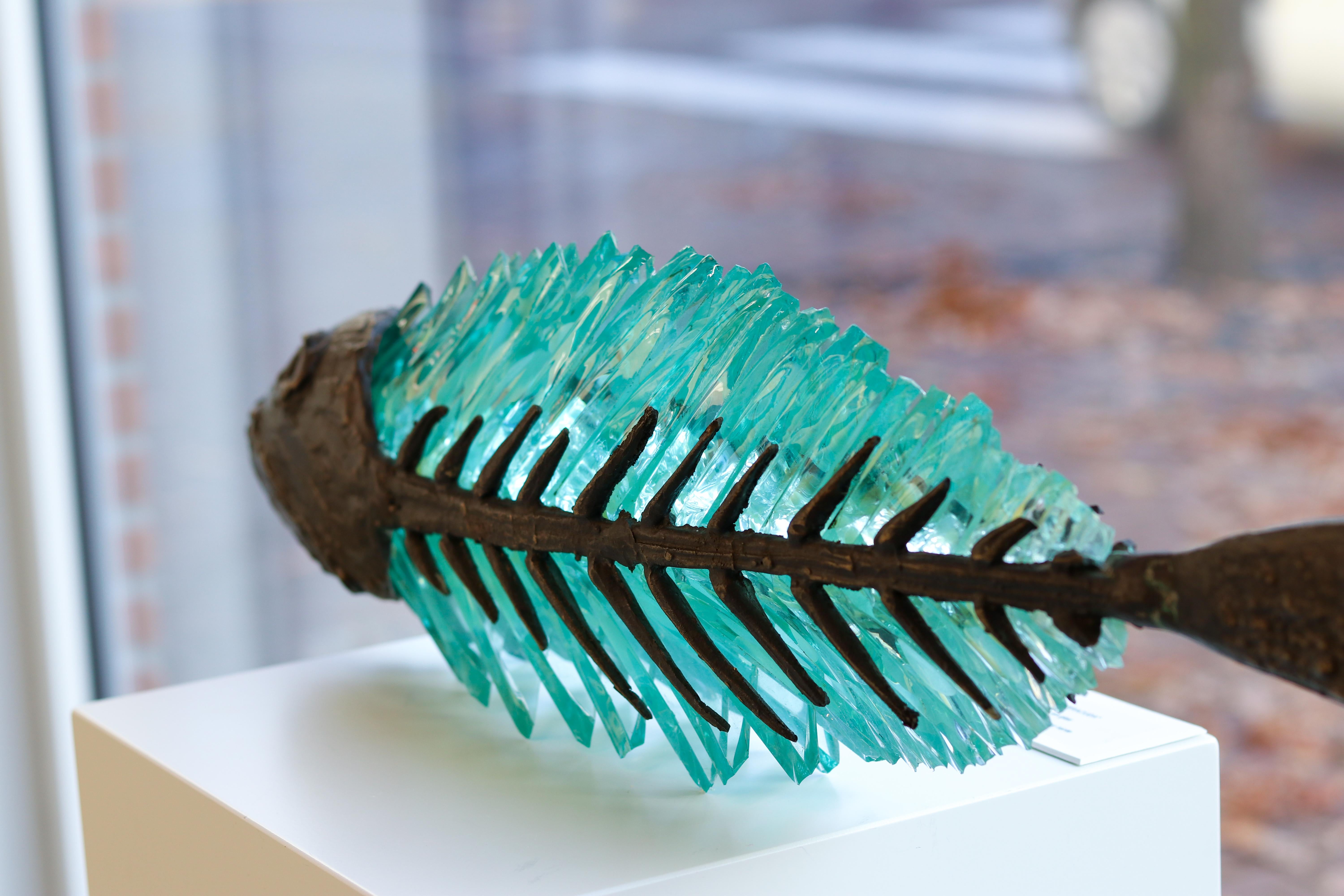 Entrapped fish - Barracuda, 21st Century Contemporary Sculpture by Yrgos Kypris 7