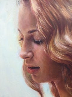 Lorelei - Portrait à l'huile contemporain du 21e siècle par Yvonne Heemskerk, néerlandaise