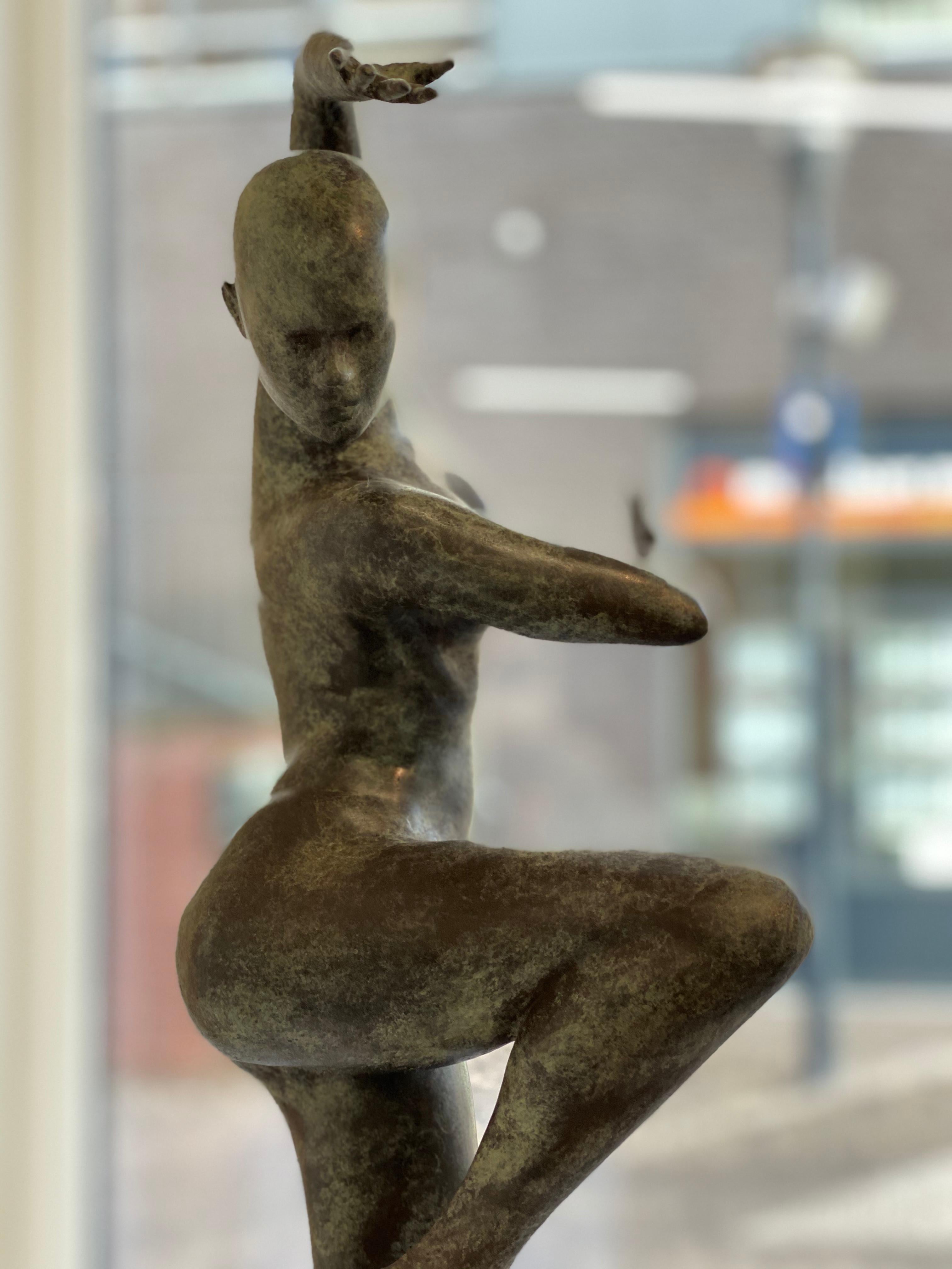 Freedom - Andries Velting 21st Century Contemporary Bronze Sculpture Patina  1