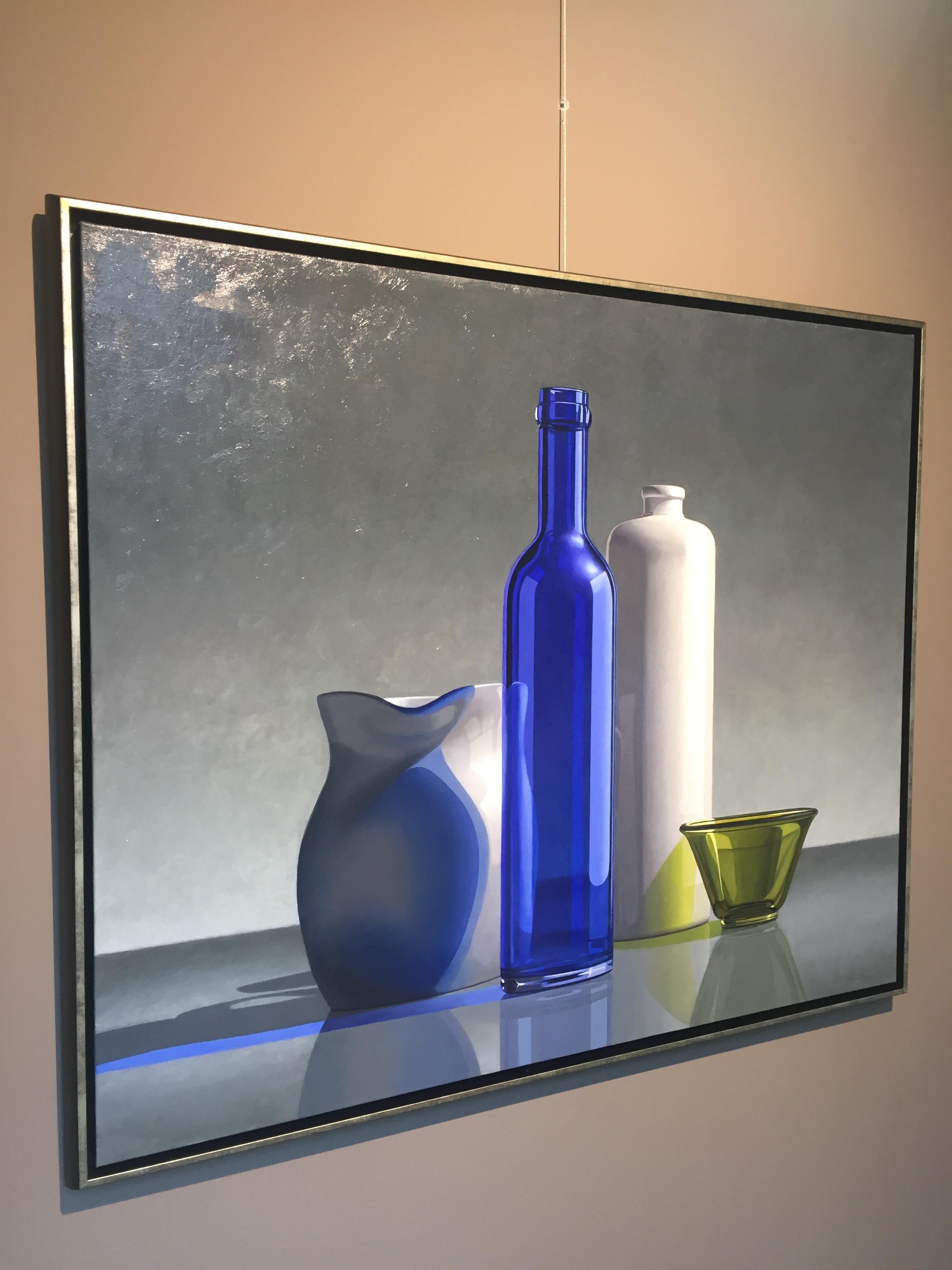 Blue-21st Century Dutch  Still-life painting by Henk Boon 1