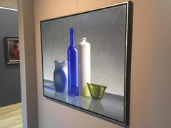 Blue-21st Century Dutch  Still-life painting by Henk Boon
