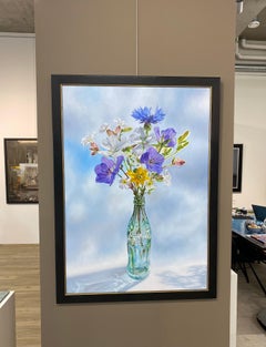 Coco cola versus flowers, 21st Century Contemporary Oil Painting by JP Marsman