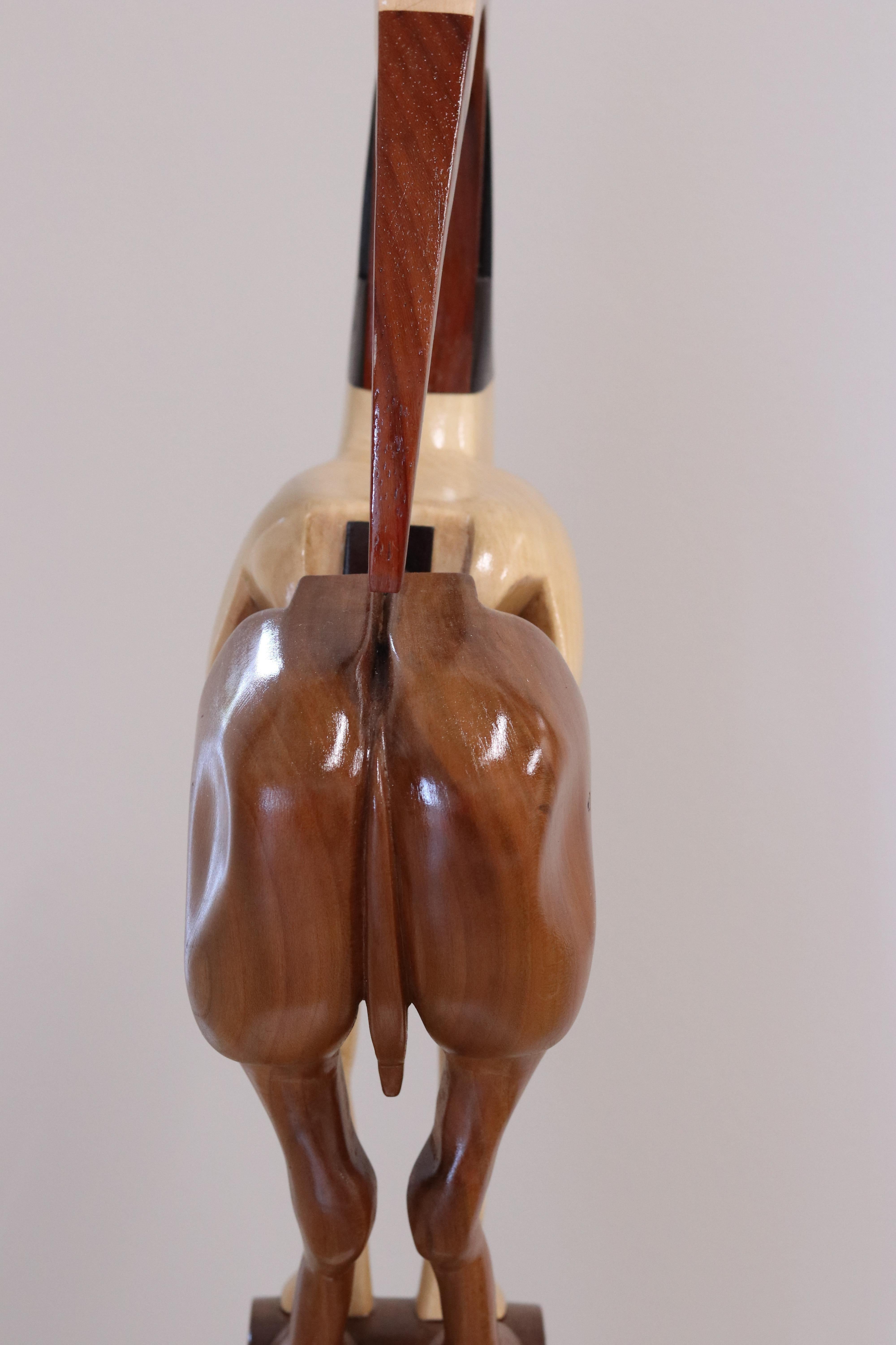 Equus Capricornus - 21st Century Contemporary Wooden Sculpture by Jos de Wit For Sale 8