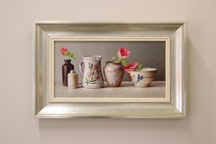 Rose-Red Anemones - 21st Century Contemporary Still-life by Ingrid Smuling