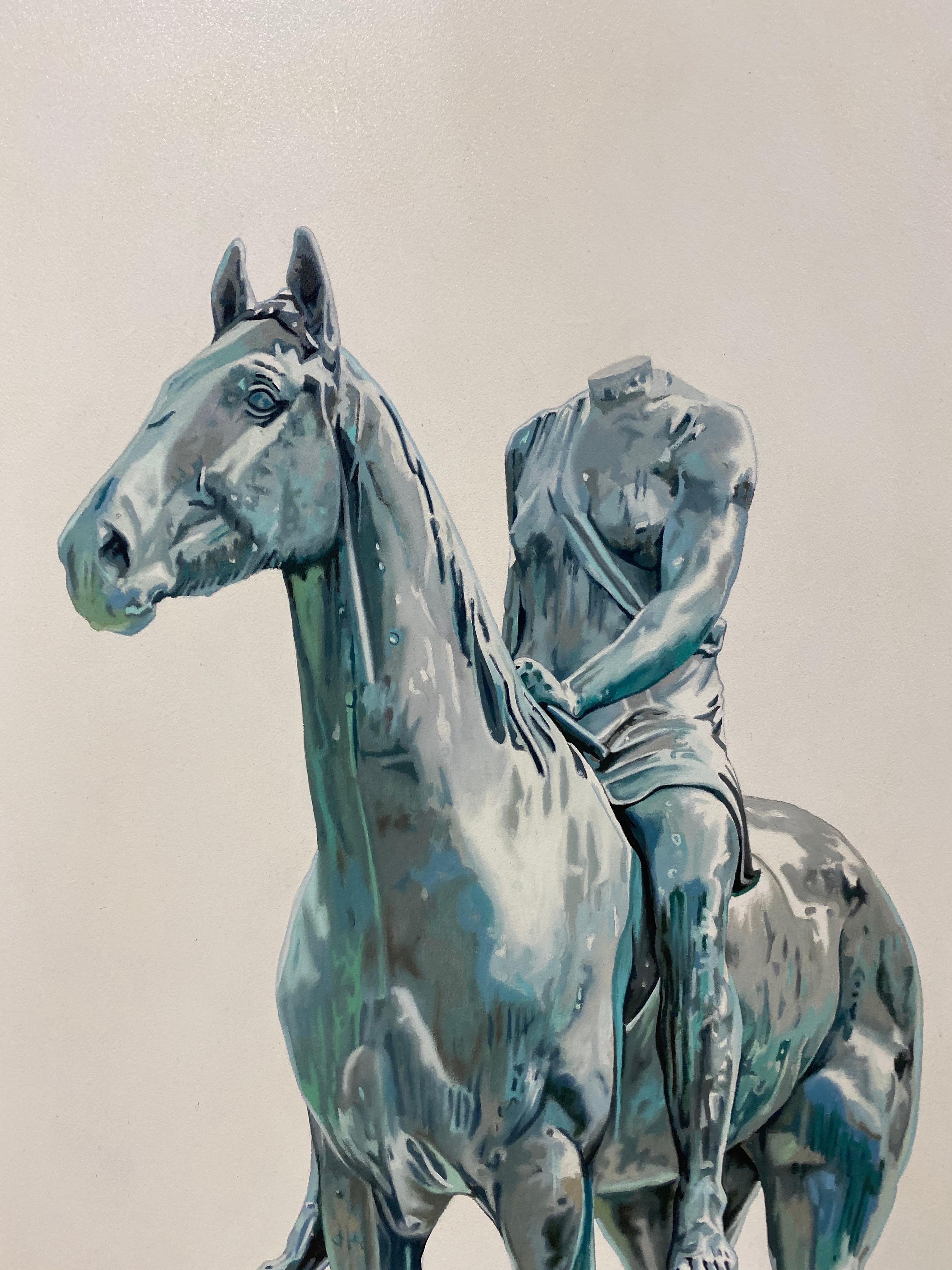 Silver Amazone - Painting by Jos de Wit