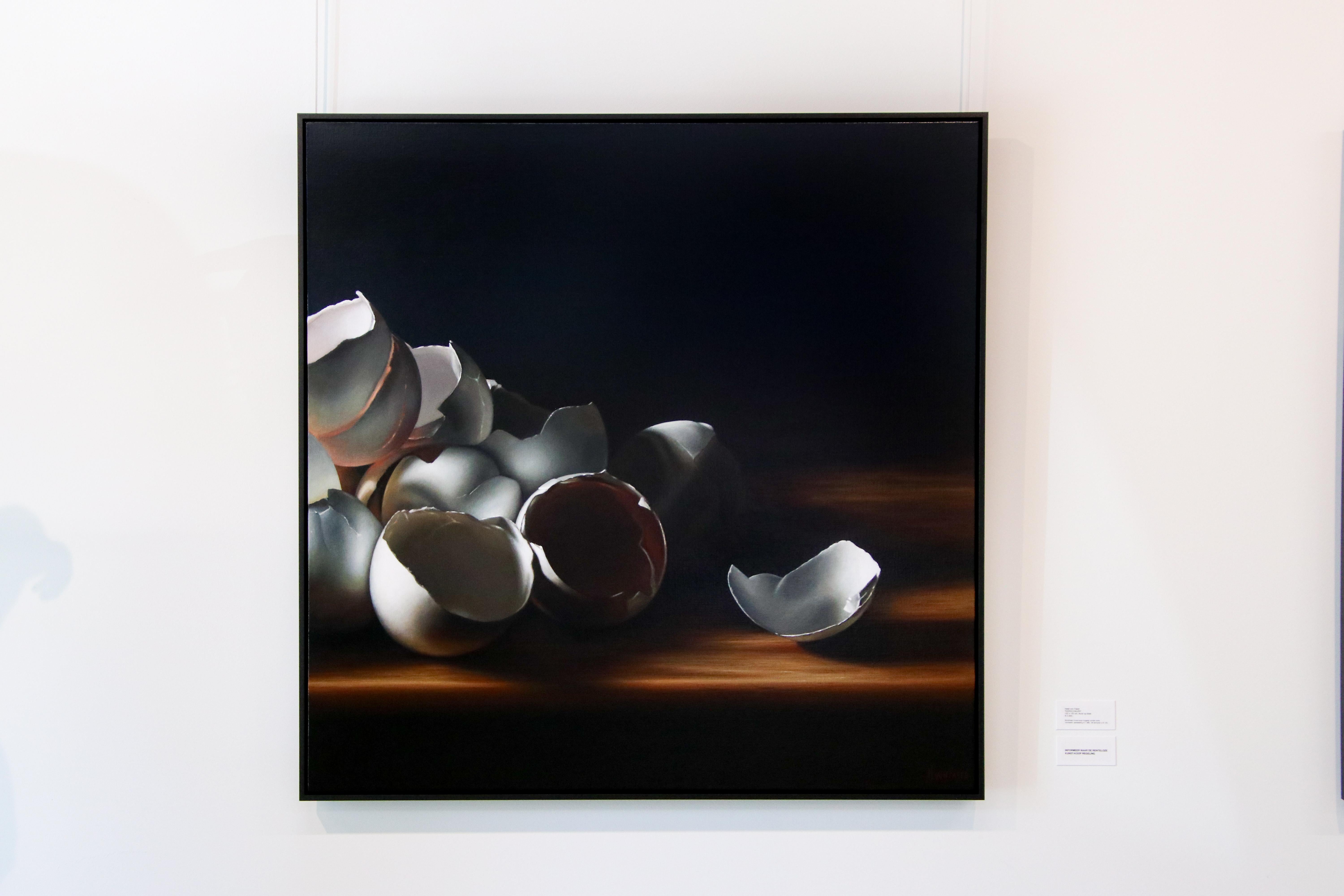 Eggshells - 21st Century Contemporary Acrylic Still-life by Heidi von Faber 1