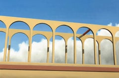 The Bridge - Zeitgenössische Ölgemälde Landschaft des 21. Jahrhunderts