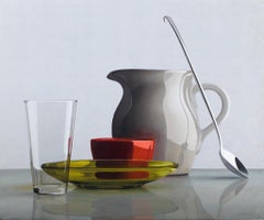 Composition with Green Bowl - 21st Century Contemporary Colorful Still-Life 