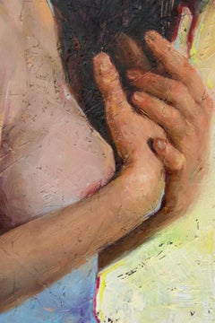 Give Me Fire To Light The Darkness, 21st Century Contemporary Oil Paint Portrait