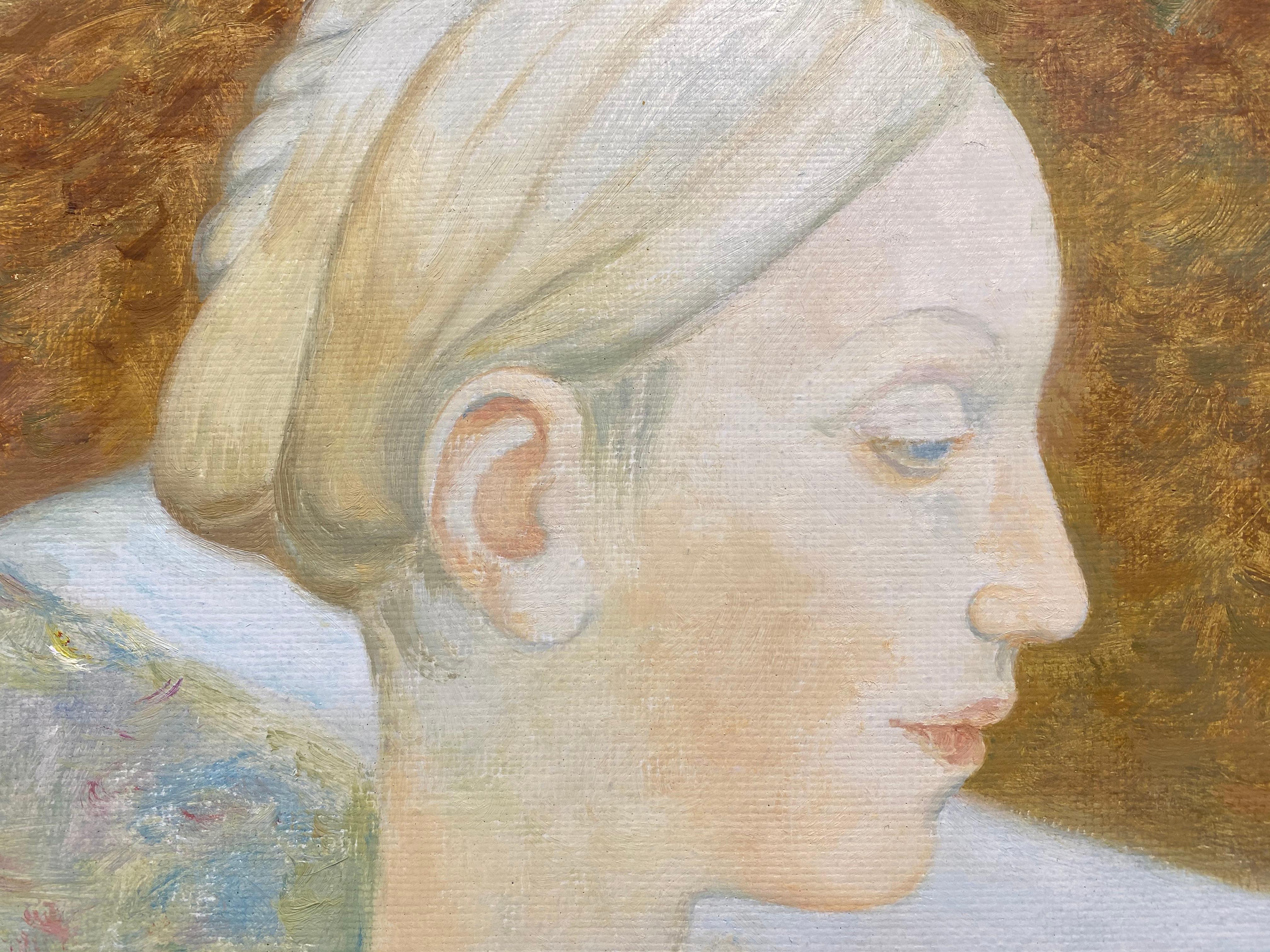 Strawberry Fields- 21st Century Russian Oilpainting of two girls 1