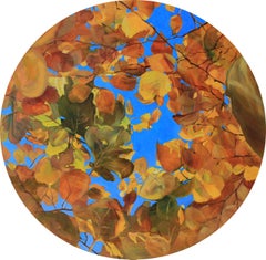 Autumn Brocade- 21st Century Contemporary Oilpainting of Autumn Trees