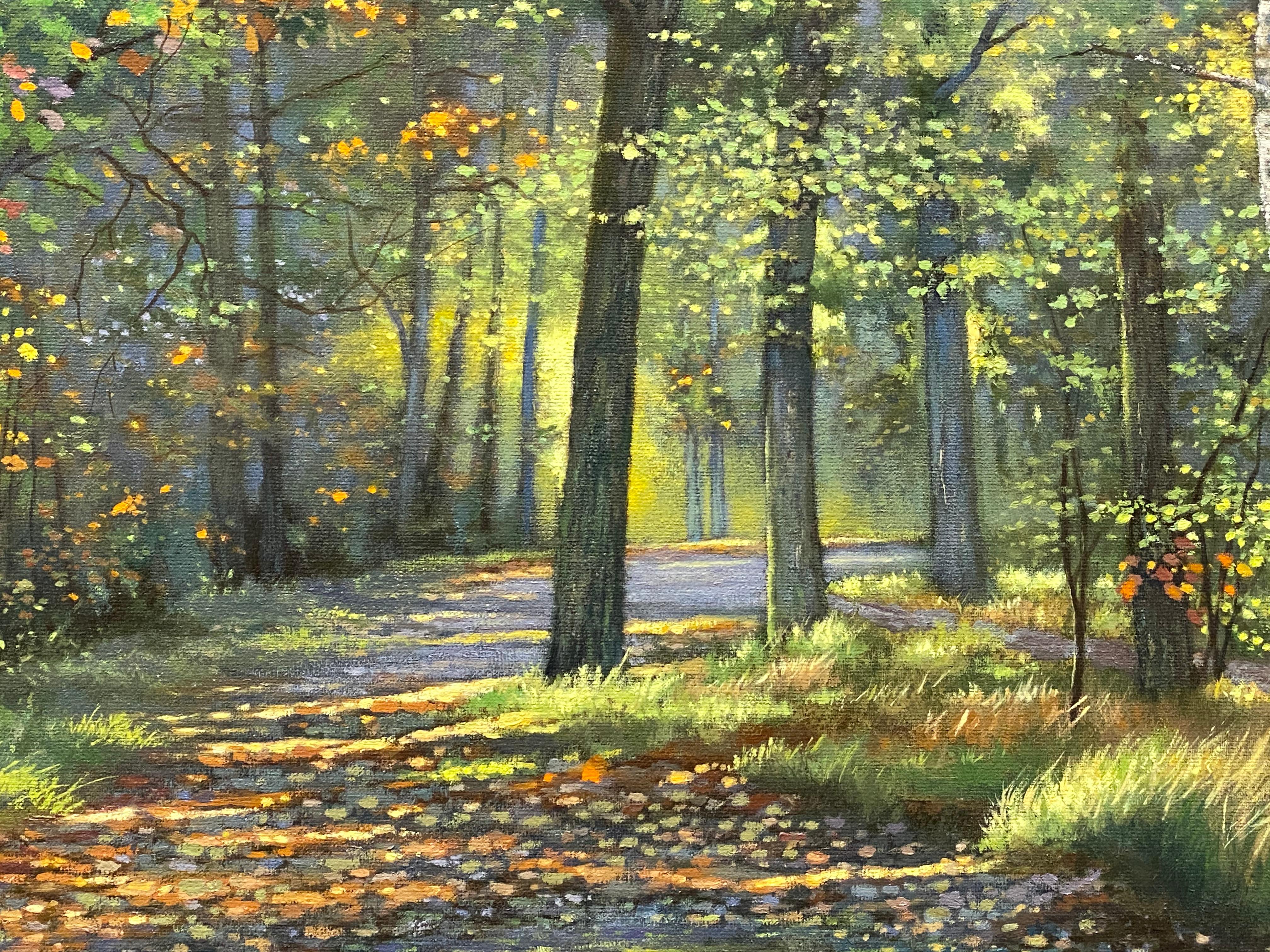 painting of forest