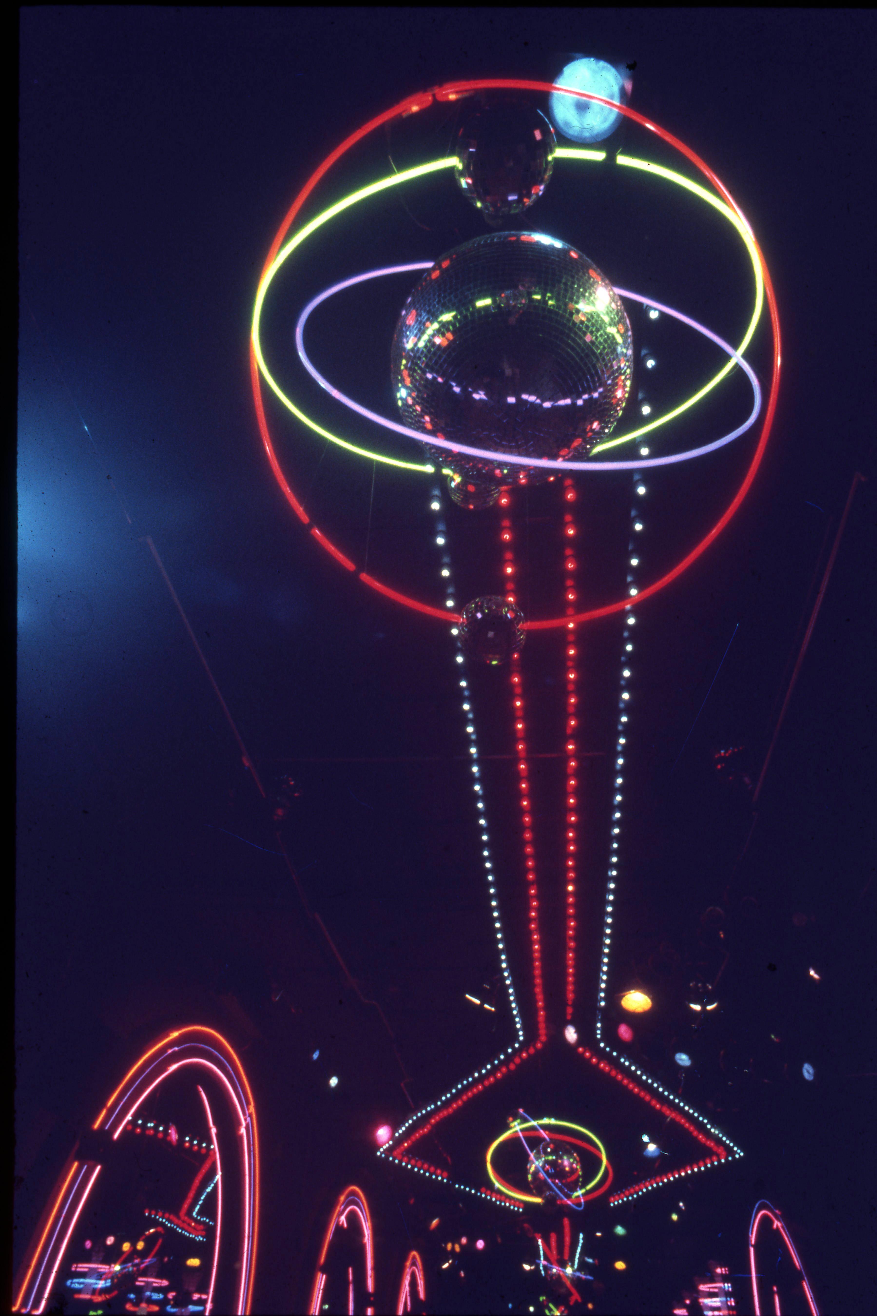 Robin Rice Color Photograph - Lights on Dance Floor, Infinity, New York, NY, 1976