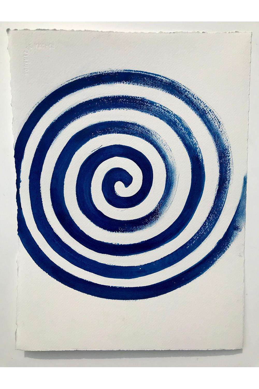 Abstract Drawing Matt Kinney - Life Spiral, Beacon, NY, 2020