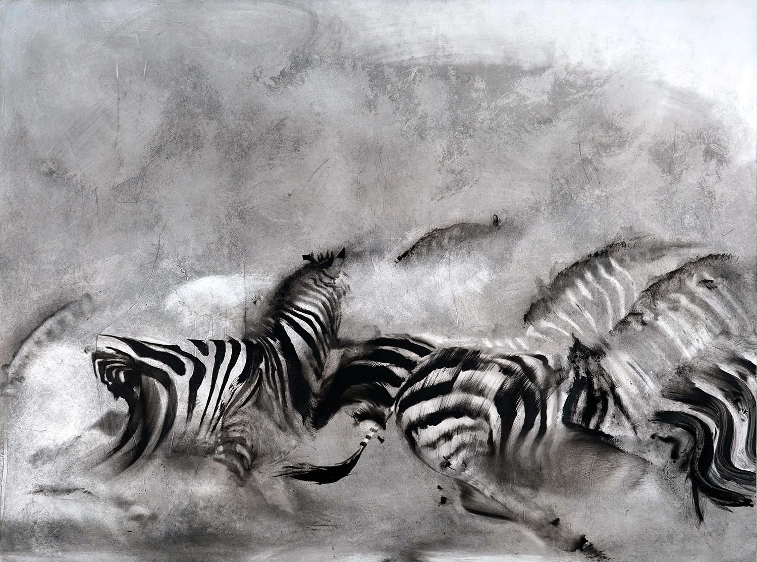 Matt Kinney Animal Art - Savanna (Zebras)