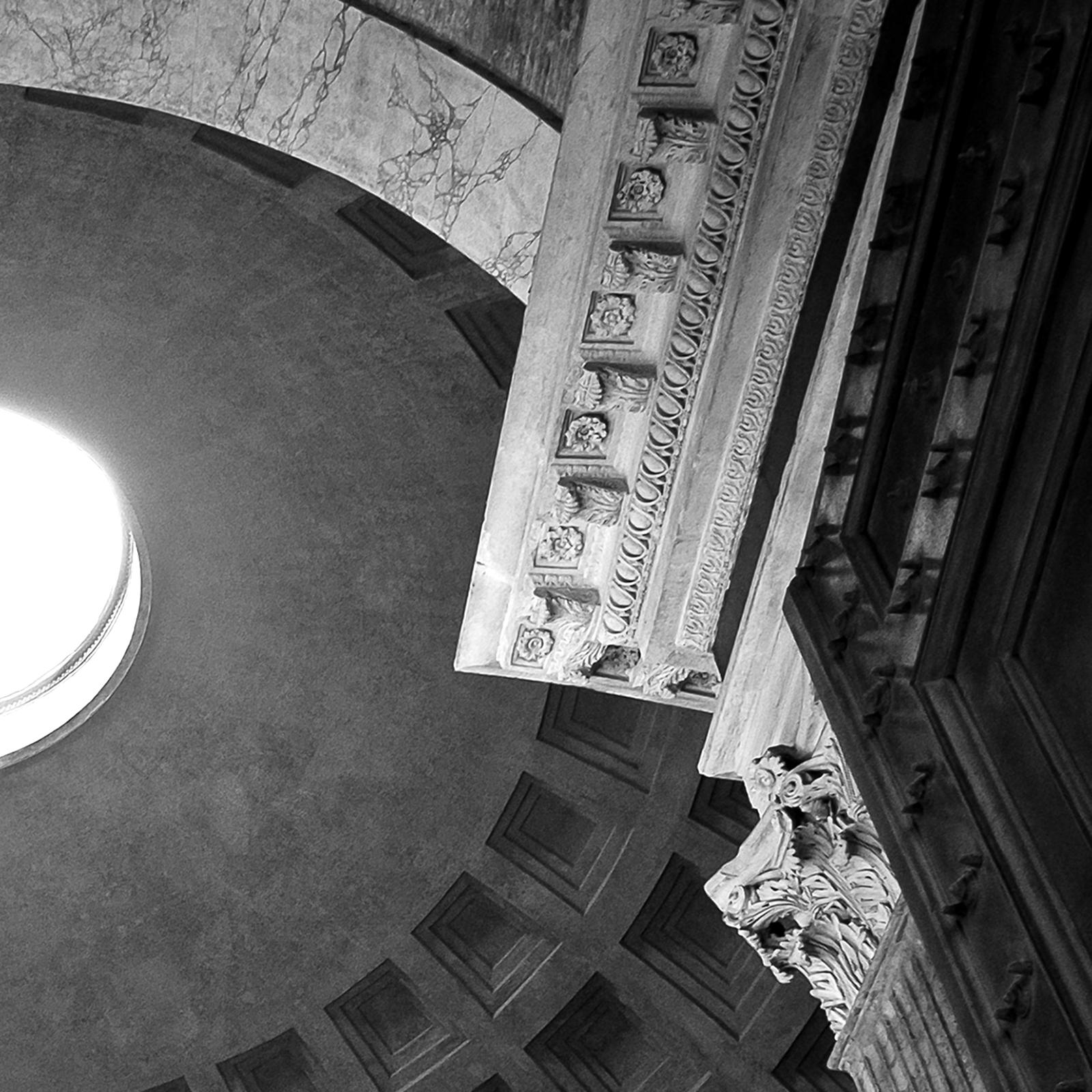 PANTHEON #01 - Alberto Desirò - Black & White photos - architecture - monuments For Sale 1