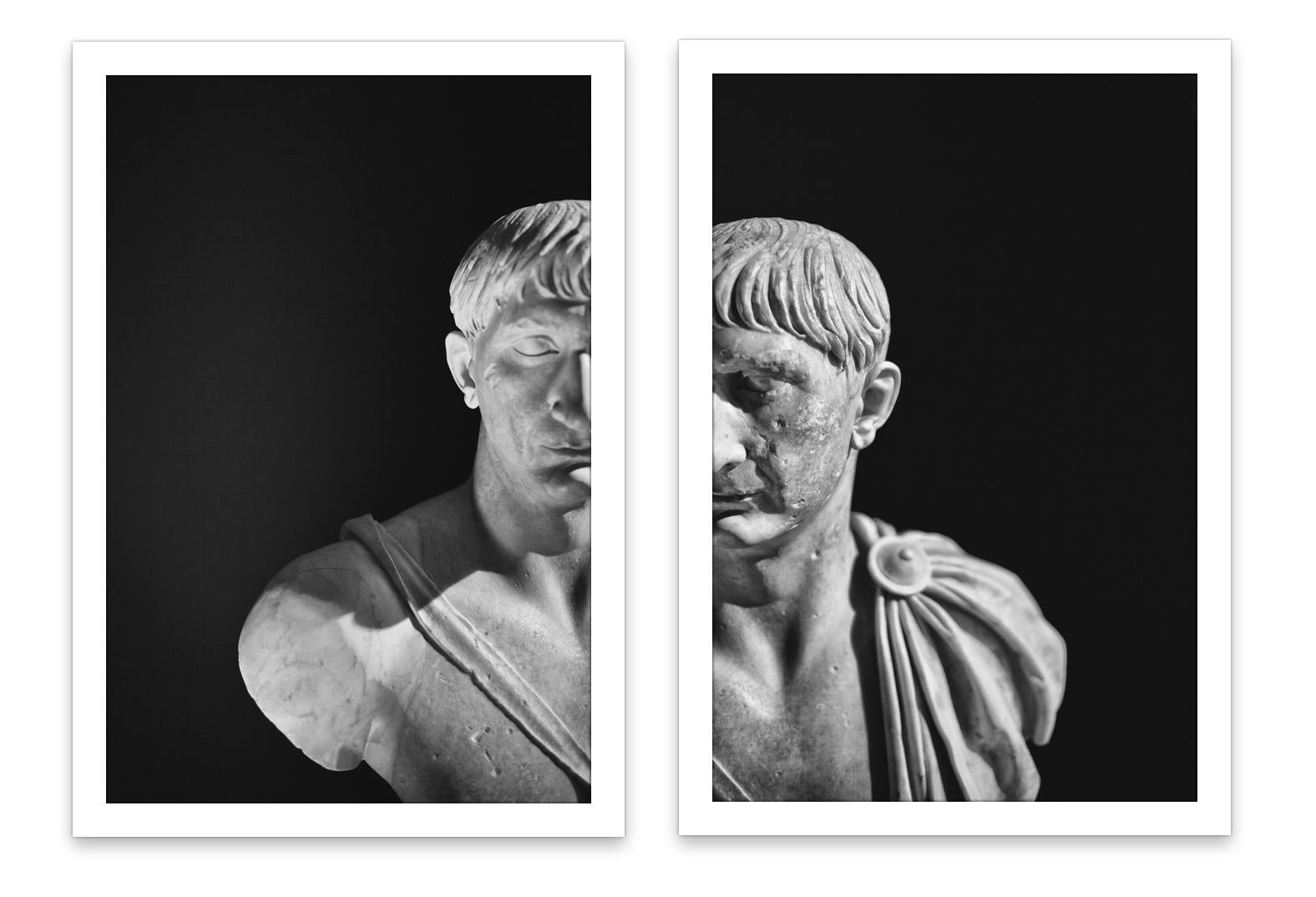 IMPERATORUM - diptychs Traiano & Traiano #01 #02 - collection: "Romae" - Alberto Desirò

Emperor Trajan of Rome.
Dimensions: 45x30 cm.
Year: Rome 2018
Technique: Digital Art Giclée
Support: Cotton paper PhotoRag Hahnemuehle
Assembly: no