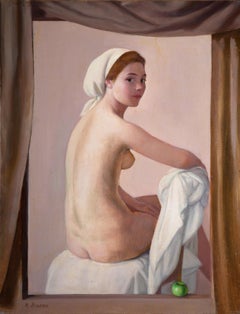 Ritratto Nudo (nude portrait) - Antonio Bueno - fin art print reproduction 1952