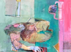 Untitled 02/19- Contemporary painting, Mixed media on Canvas, 21st Century