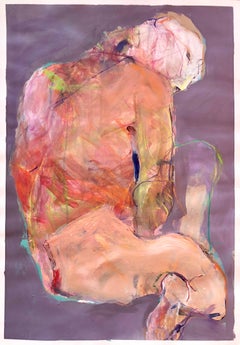 Untitled 05/19- Contemporary painting, Mixed media on Paper, 21st Century