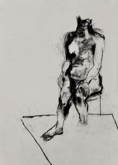 Untitled 13/19- Contemporary drawing, Charcoal on Paper, 21st Century