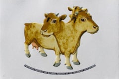Cow- Contemporary, Hand-embossed & varnished Lithograph, 21st Century