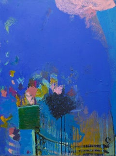 Through The Gate, oil and beeswax on canvas, contemporary, 21st century, abstract