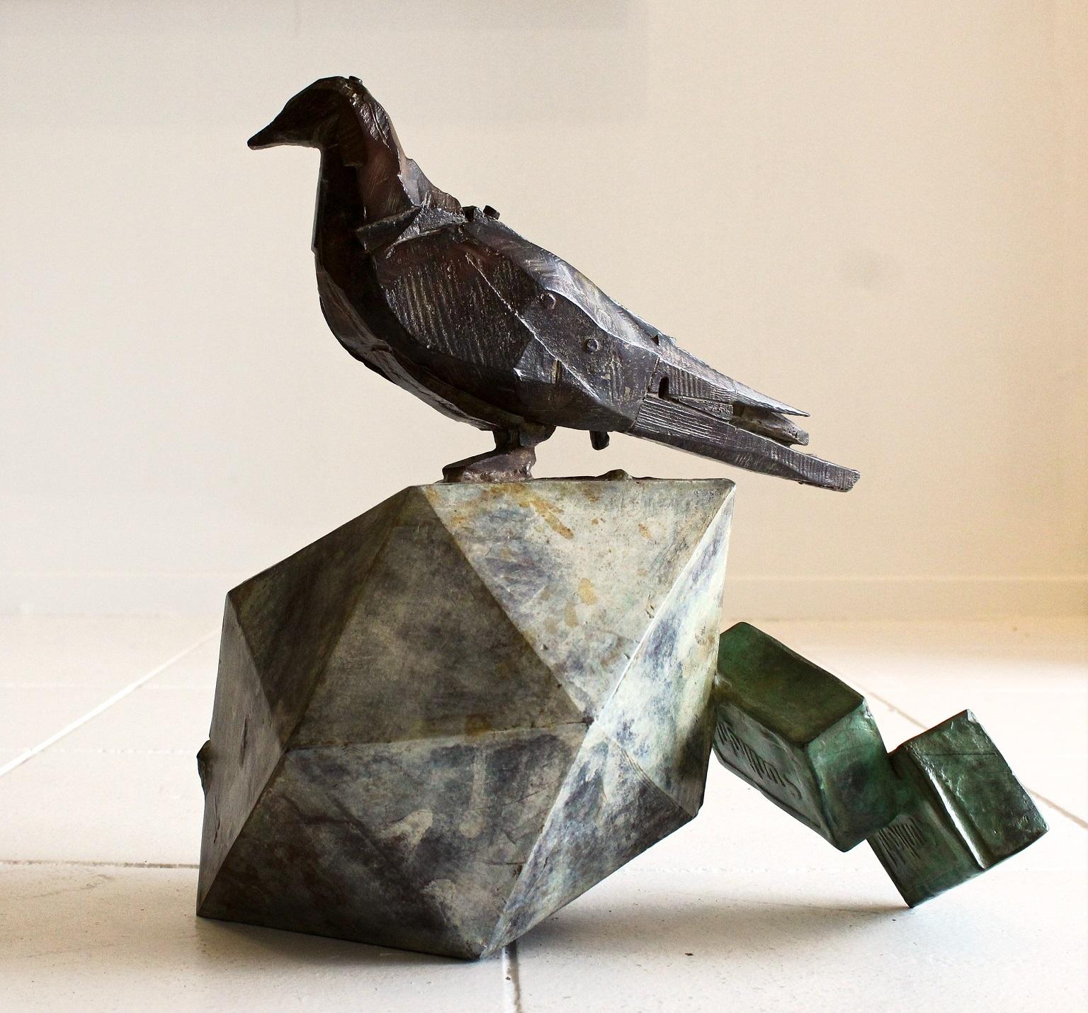 Sarel Petrus Still-Life Sculpture - Icosahedorn 10- Still life Sculpture, Bronze 1/1, 21st Century