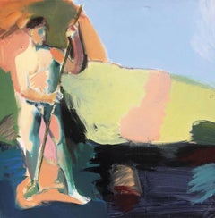Fisherman 1 - Contemporary, Acrylic on Canvas, 21st Century