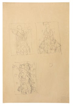 Beige Figurative Drawings and Watercolours