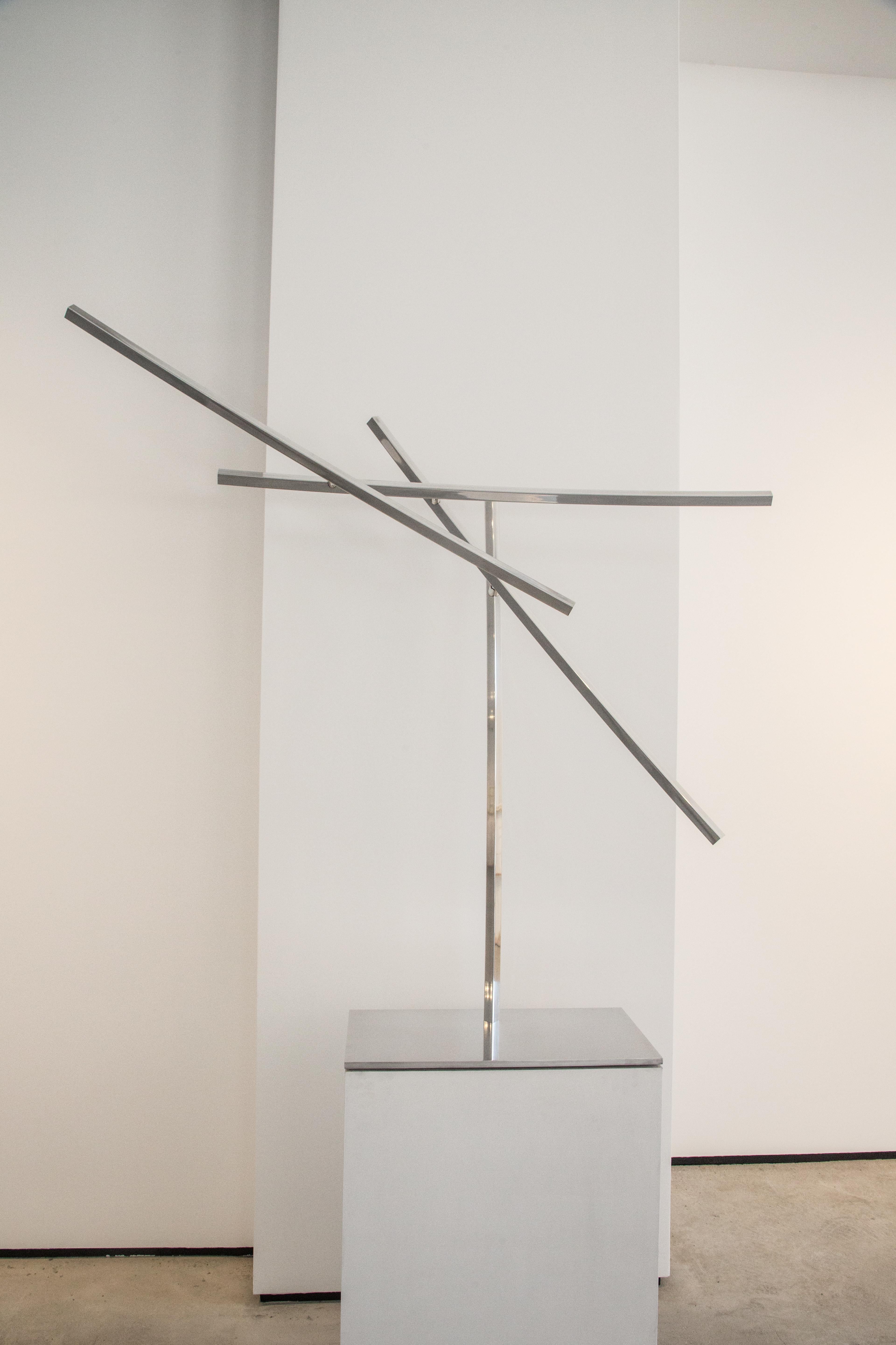 John Poché Abstract Sculpture - Three Small Arcs