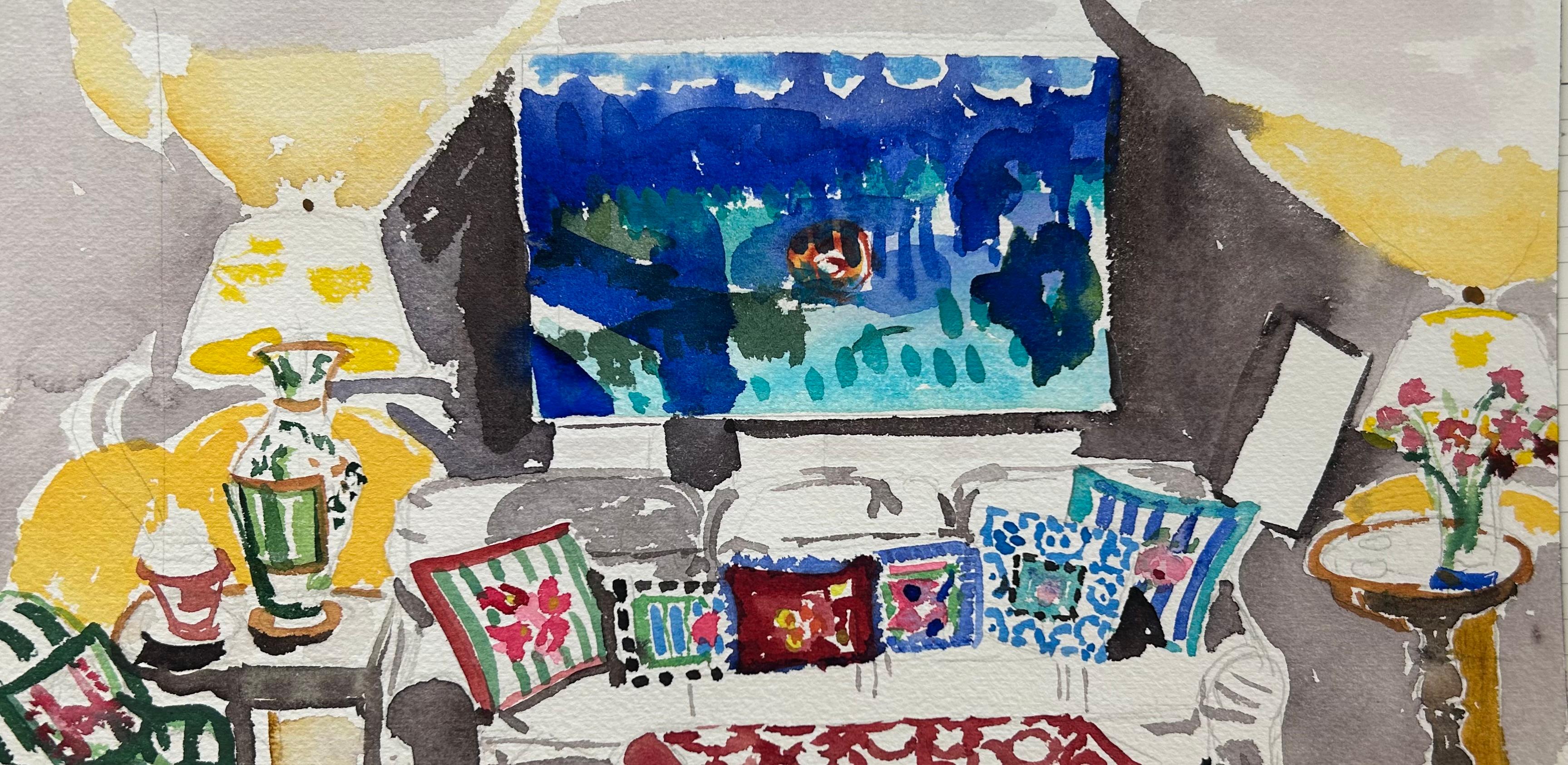 Permele Doyle Landscape Art - New Orleans Living Room, Blue Bayou