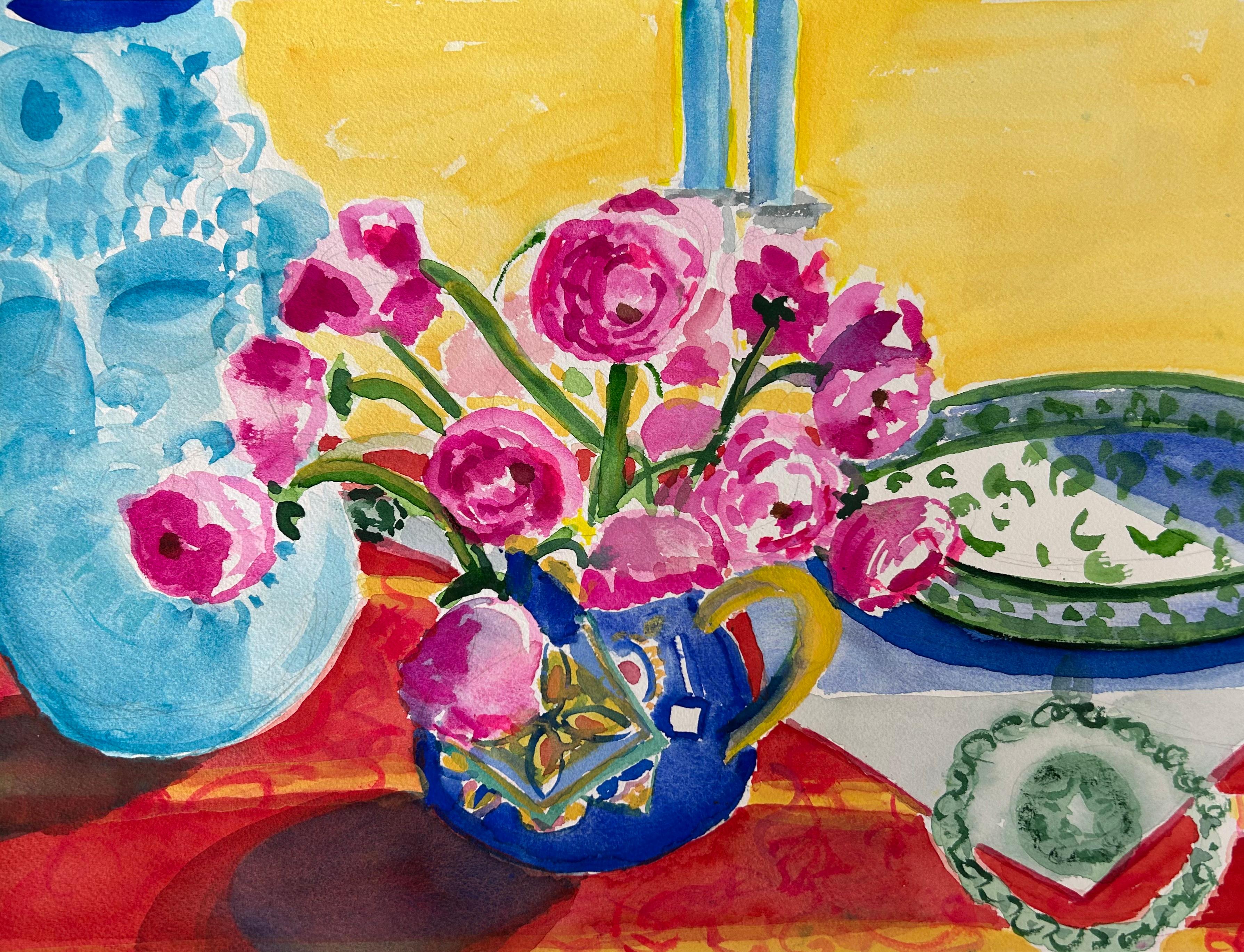 Permele Doyle Landscape Art - Ranunculus Bouquet, Hudson Valley, July 2025