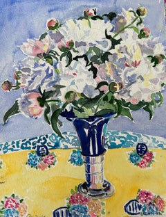 Peonies in Venetian Vase
