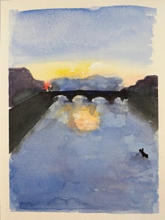 Sunset from Ponte Santa Trinita, Florence